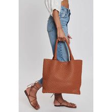 Load image into Gallery viewer, Moda Luxe - Solana Woven Vegan Leather Tote