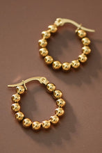 Load image into Gallery viewer, Mia Accessories - 18K Gold Plated Waterproof Stainless Steel Hoop Earrings - 7538