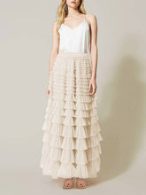 Load image into Gallery viewer, UZ Wholesale Store - A-Line High Waisted Solid Color Tulle Skirts Bottoms