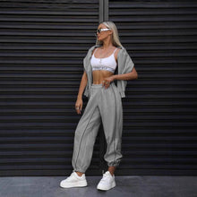 Load image into Gallery viewer, EmberLoom - Casual Sporty Striped Jogger Pants Two-Piece Set