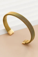 Load image into Gallery viewer, Mia Accessories - 18K Gold PVD Plated Waterproof Stainless Steel Cuff - 6984