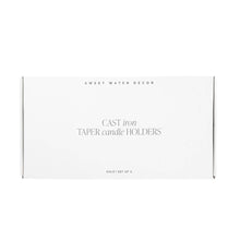 Load image into Gallery viewer, Sweet Water Decor - *NEW* Gold Cast Iron Taper Candle Holders, Set of 3