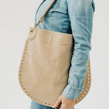 Load image into Gallery viewer, Pretty Simple - Rosalie Rivet Suede Hobo Bag