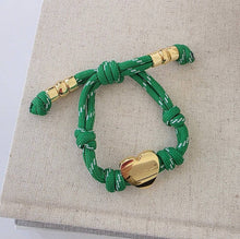 Load image into Gallery viewer, Pretty Simple - Knotty Cord Heart Bracelet - WATERPROOF
