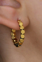 Load image into Gallery viewer, Mia Accessories - 18K Gold PVD Plated Waterproof Stainless Steel Hoop Earrings - 7191