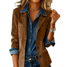 Load image into Gallery viewer, EmberLoom - Western Style Faux Suede Motorcycle Jacket