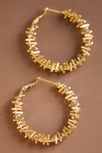 Load image into Gallery viewer, Mia Accessories - 18K Gold PVD Plated Waterproof Stainless Steel Hoop Earrings - 7460