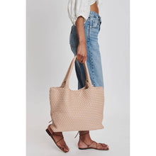 Load image into Gallery viewer, Moda Luxe - Solana Woven Vegan Leather Tote