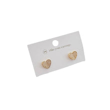 Load image into Gallery viewer, Pretty Simple - Heart of Pearls Stud Earrings - WATERPROOF