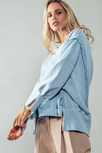 Load image into Gallery viewer, ORGANIC PIGMENT WASHED SWEATSHIRT TOP : TOMATO CREAM / S-2/M-2/L-2