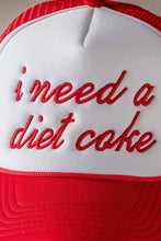 Load image into Gallery viewer, Urban Daizy - "I Need a Diet Coke" Embroidered Script Trucker Hat