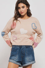 Load image into Gallery viewer, Urban Daizy - Heart of Fuzz Knit Crewneck Sweater