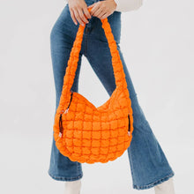Load image into Gallery viewer, Carmen Quilted Hobo Tote Bag: Emerald