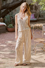 Load image into Gallery viewer, Urban Daizy - Natural Crochet Wide-Leg Pants