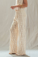 Load image into Gallery viewer, Urban Daizy - Natural Crochet Wide-Leg Pants