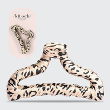 Load image into Gallery viewer, Satin Wrapped Claw Clip - Leopard