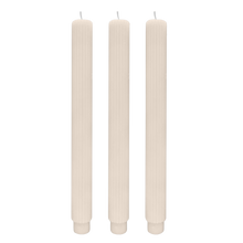 Load image into Gallery viewer, Sweet Water Decor - Fluted Taper Candles, Set of 3 - Home Decor & Gifts