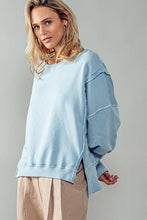 Load image into Gallery viewer, ORGANIC PIGMENT WASHED SWEATSHIRT TOP : TOMATO CREAM / S-2/M-2/L-2