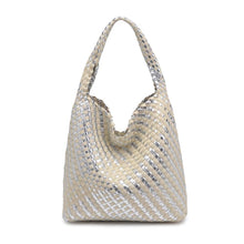 Load image into Gallery viewer, Moda Luxe - Ellery Mixed Material Woven Hobo