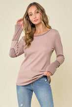 Load image into Gallery viewer, LMT3426-Sweet creature thermo top: MOCHA / M