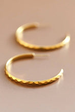 Load image into Gallery viewer, Mia Accessories - 18K Gold PVD Plated Waterproof Stainless Steel Hoop Earrings - 7130
