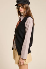 Load image into Gallery viewer, Mimosa - Buttoned V Neck Knit Sweater Vest