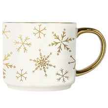 Load image into Gallery viewer, Sweet Water Decor - *NEW* Gold Snowflakes Coffee Mug - Christmas Decor