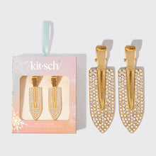 Load image into Gallery viewer, KITSCH - Holiday Gift of Glam Creaseless Clips 2pc Set - Rhinestone