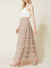 Load image into Gallery viewer, UZ Wholesale Store - A-Line High Waisted Solid Color Tulle Skirts Bottoms