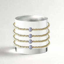Load image into Gallery viewer, Lenny & Eva - Gold Beaded Bracelets-Uno, Mixed Metals, Gilded Stretch