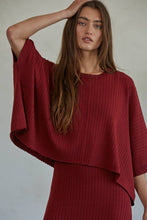 Load image into Gallery viewer, By Together - L4646 | Knit Sweater Boxy Short Sleeve Top