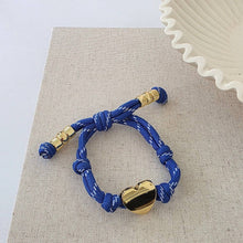 Load image into Gallery viewer, Pretty Simple - Knotty Cord Heart Bracelet - WATERPROOF