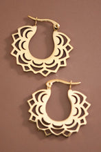 Load image into Gallery viewer, Mia Accessories - 18K Gold Plated Waterproof Stainless Steel Hoop Earrings - 7657
