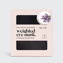 Load image into Gallery viewer, The Lavender Weighted Satin Eye Mask