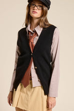 Load image into Gallery viewer, Mimosa - Buttoned V Neck Knit Sweater Vest