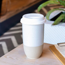 Load image into Gallery viewer, Nova Ceramics Travel Mugs - Dune 16oz Ceramic Travel Mug – (Includes Lid & Band)