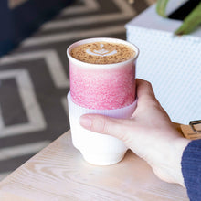 Load image into Gallery viewer, Nova Ceramics Travel Mugs - Coral Pink 16oz Ceramic Mug – (Includes Lid & Band)