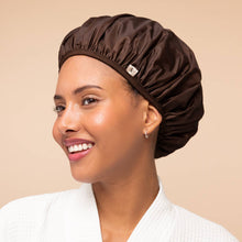 Load image into Gallery viewer, KITSCH - Kitsch Shower Cap 2pc Set - Terracotta & Brown
