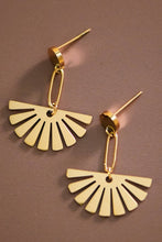 Load image into Gallery viewer, Mia Accessories - 18K Gold PVD Plated Waterproof Stainless Steel Drop Earrings - 7527