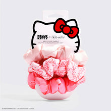 Load image into Gallery viewer, KITSCH - Hello Kitty x Kitsch Recycled Fabric Puffy Scrunchies 3pcSet