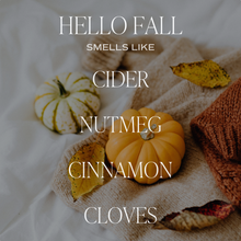 Load image into Gallery viewer, Sweet Water Decor - Hello Fall 9 oz Soy Candle - Fall Decor & Gifts