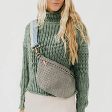 Load image into Gallery viewer, Westlyn Woven Bum Bag *NEW COLORS ADDED*: Black