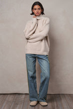 Load image into Gallery viewer, Urban Daizy - Relaxed Waffle Knit High Neck Sweater