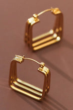 Load image into Gallery viewer, Mia Accessories - 18K Gold Plated Waterproof Stainless Steel Hoop Earrings - 7100