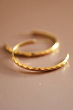 Load image into Gallery viewer, Mia Accessories - 18K Gold PVD Plated Waterproof Stainless Steel Hoop Earrings - 7130