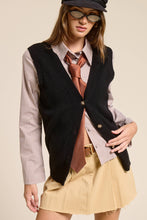 Load image into Gallery viewer, Mimosa - Buttoned V Neck Knit Sweater Vest