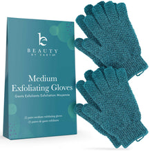Load image into Gallery viewer, Exfoliating Shower Gloves - (Pack of 4 Gloves): Heavy Exfoliation