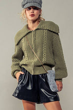 Load image into Gallery viewer, Nautical Knit Zip Up Jacket: RUST / S-2/M-2/L-2