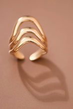 Load image into Gallery viewer, Mia Accessories - 18K Gold Plated Waterproof Stainless Steel Ring - 7855