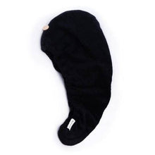 Load image into Gallery viewer, Quick Dry Hair Towel - Eco Black